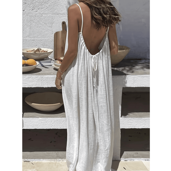 AFILA™ – Casual Backless Cami Summer Dress - Beaumonts Closet Toronto