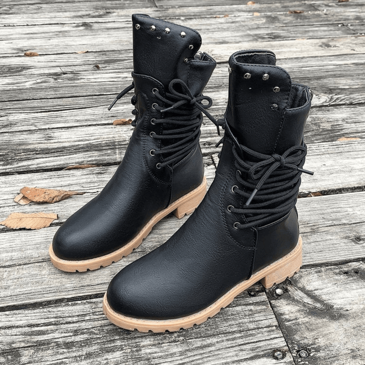 AINSLEY™ - Trendy All - Match Comfortable Walking Boots - Beaumonts Closet Toronto