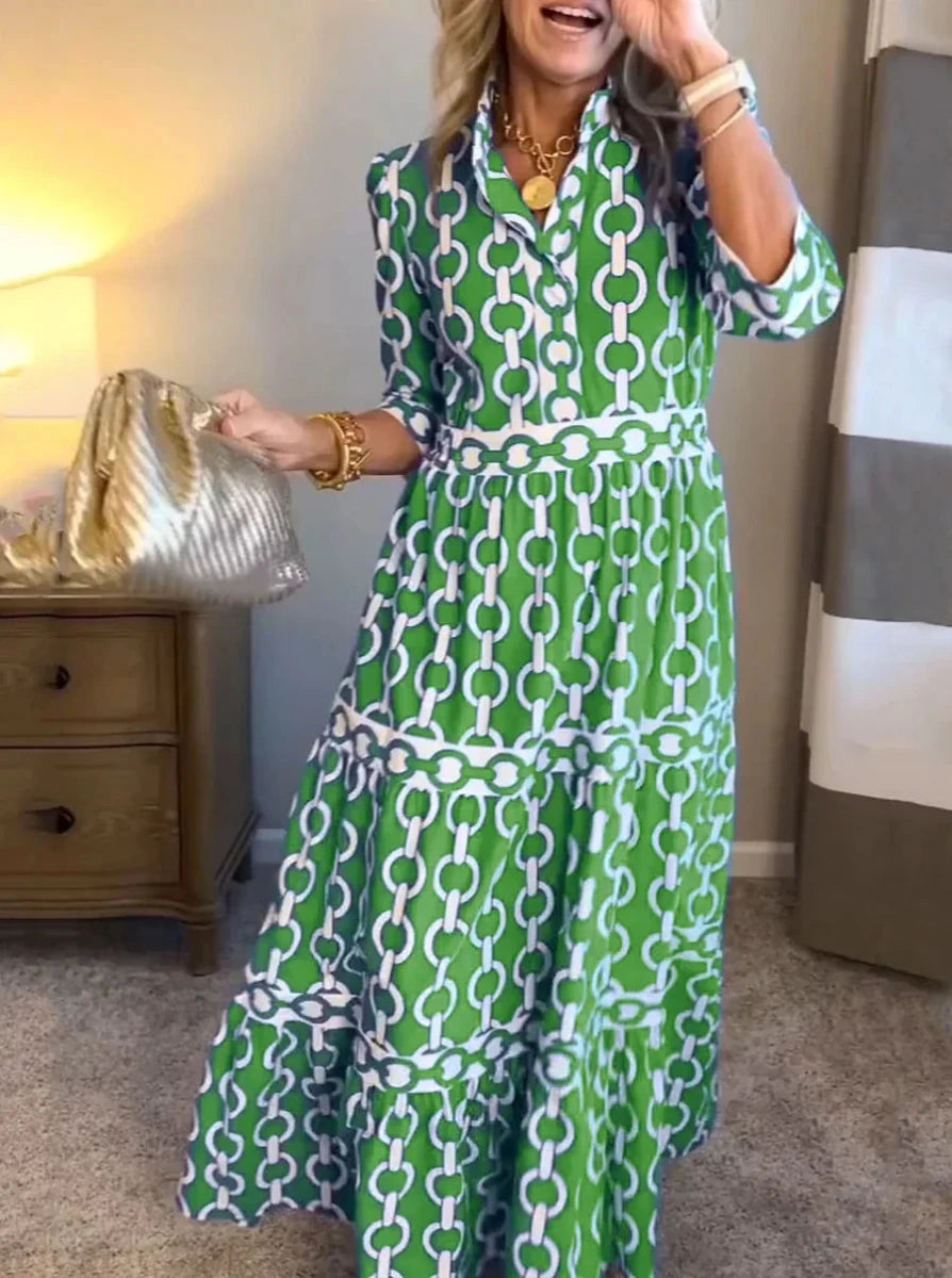 ALYANA™ - Chain Link Midi Dress - Beaumonts Closet Toronto