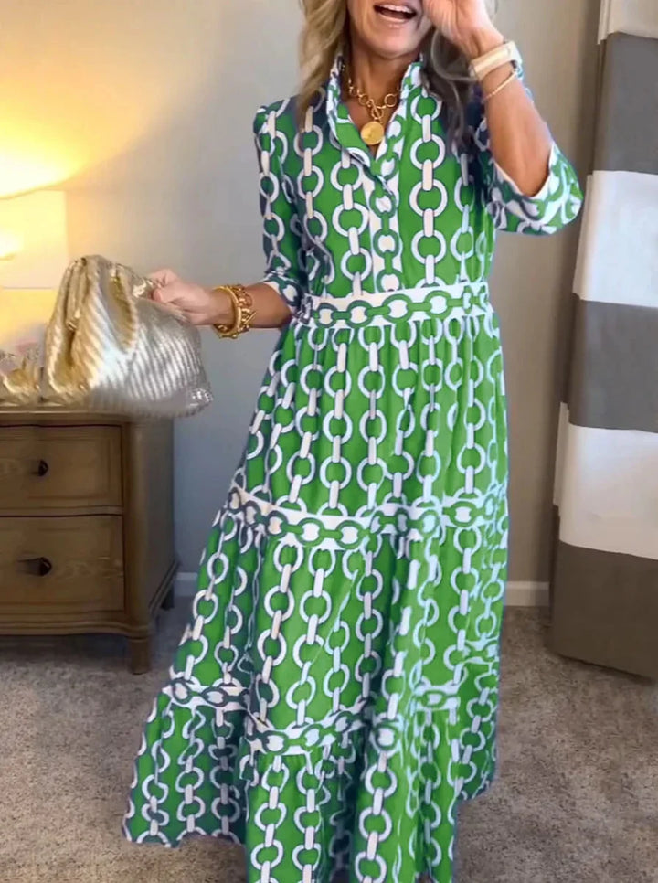 ALYANA™ - Chain Link Midi Dress - Beaumonts Closet Toronto