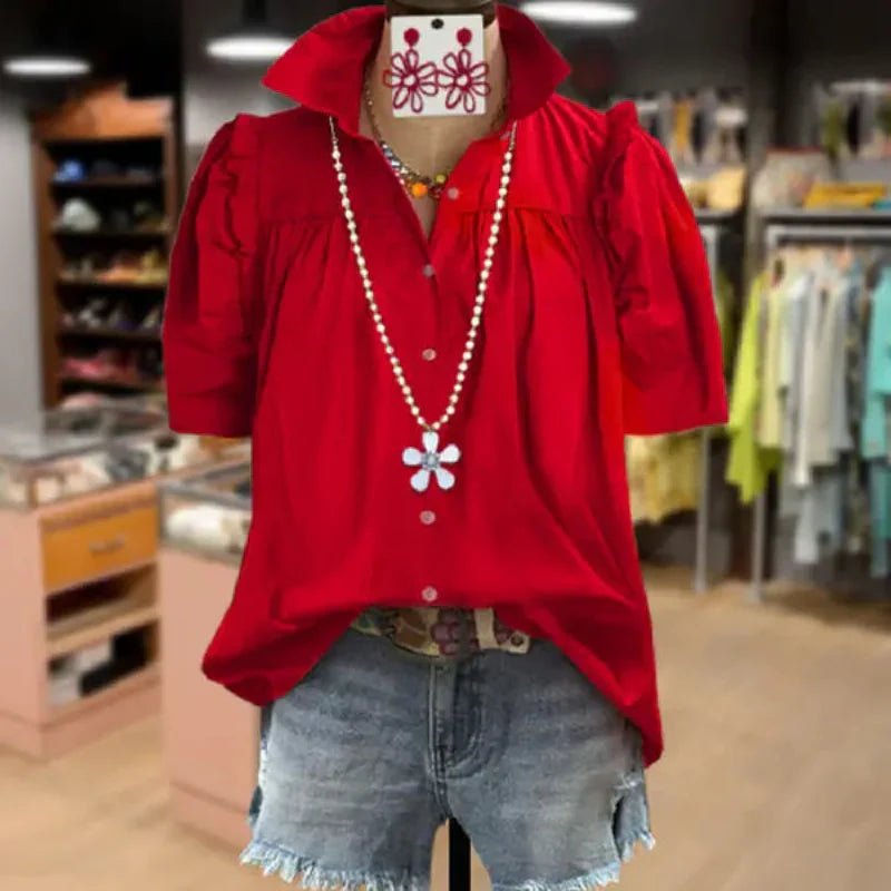 AMARIS™ - Sophisticated Button - Up Vintage Blouse - Beaumonts Closet Toronto