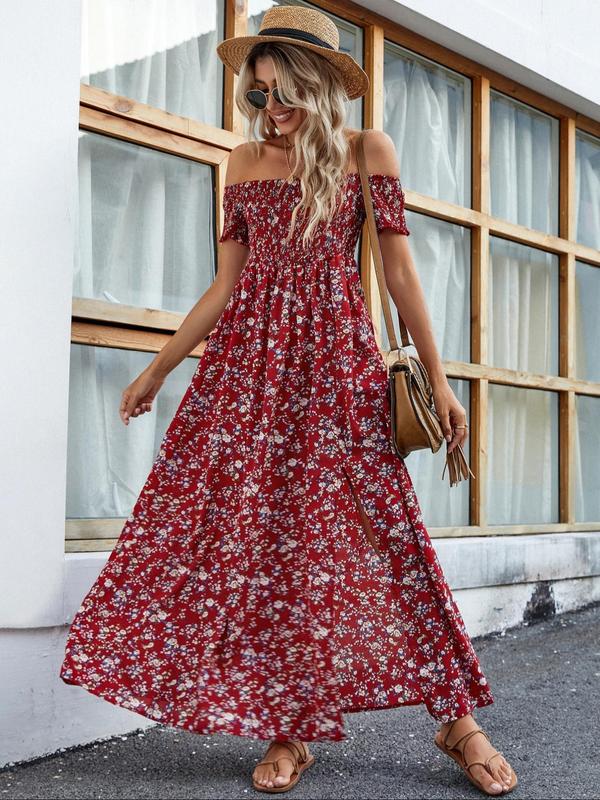 AMELISE™ – Vintage Casual Ruffle Summer Dress - Beaumonts Closet Toronto