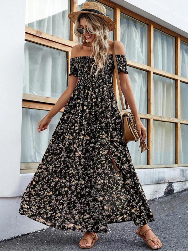 AMELISE™ – Vintage Casual Ruffle Summer Dress - Beaumonts Closet Toronto