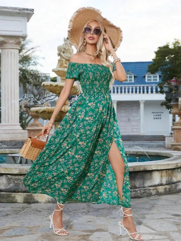 AMELISE™ – Vintage Casual Ruffle Summer Dress - Beaumonts Closet Toronto