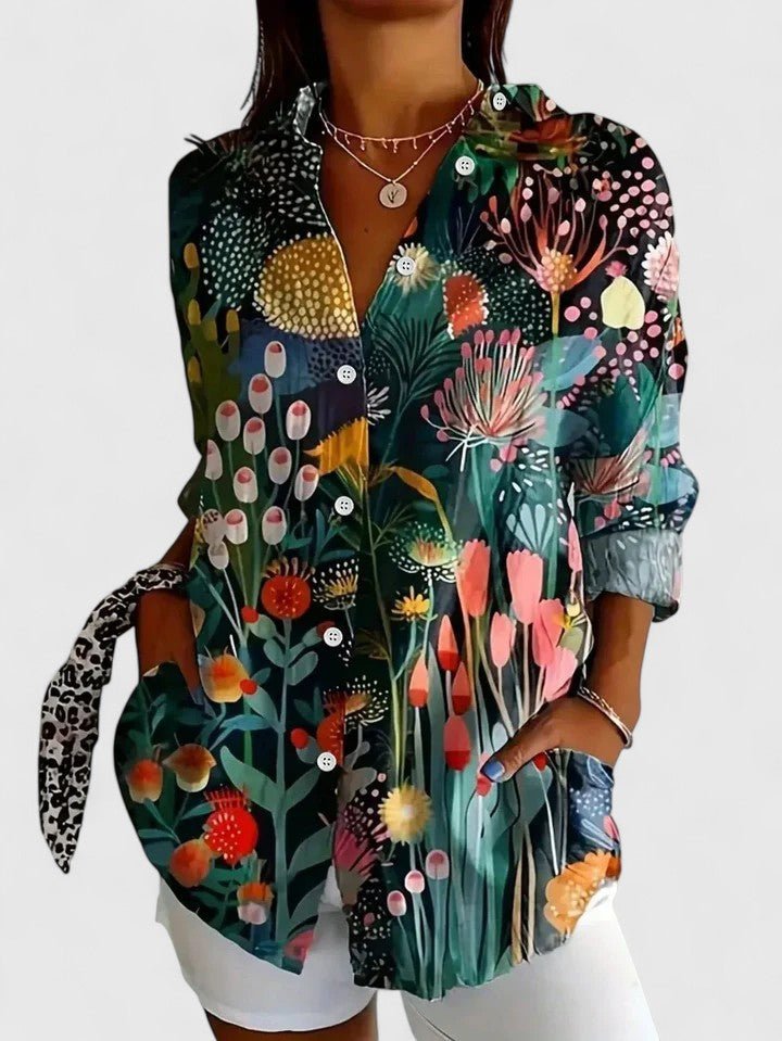 Anica | Sophisticated Blouse - Beaumonts Closet Toronto