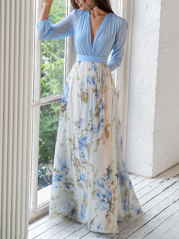 Beautiful Maxi Dress with Floral Print - Beaumonts Closet Toronto