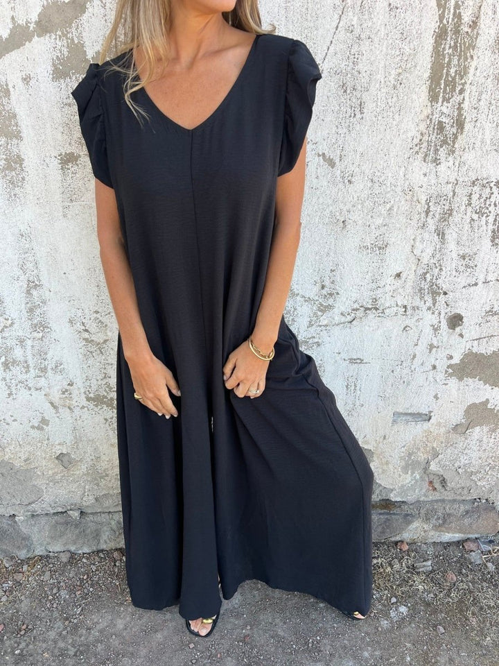 CASSANDRA™ - Trendy V - Neck Jumpsuit - Beaumonts Closet Toronto