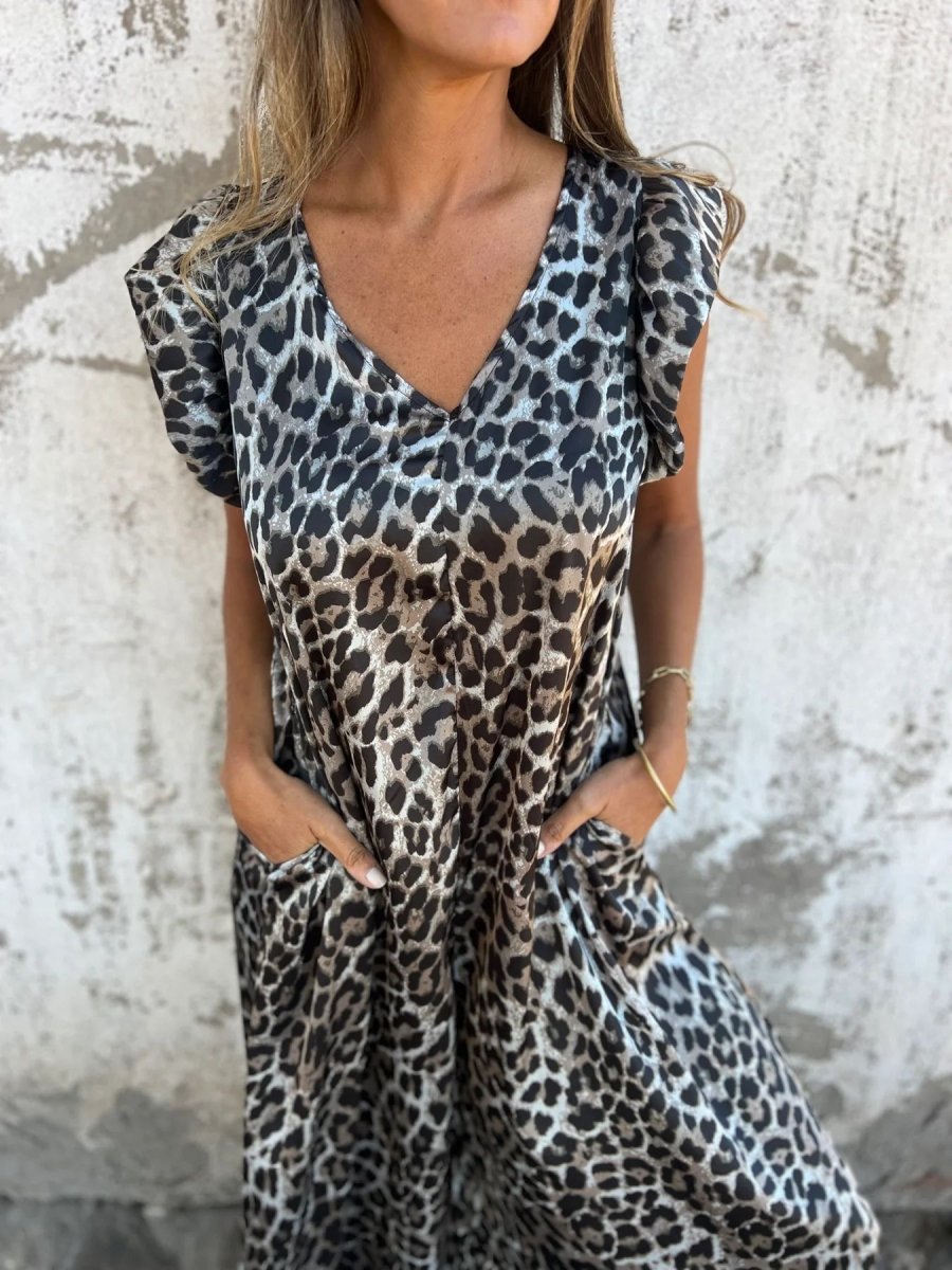 CASSANDRA™ - Trendy V - Neck Jumpsuit - Beaumonts Closet Toronto