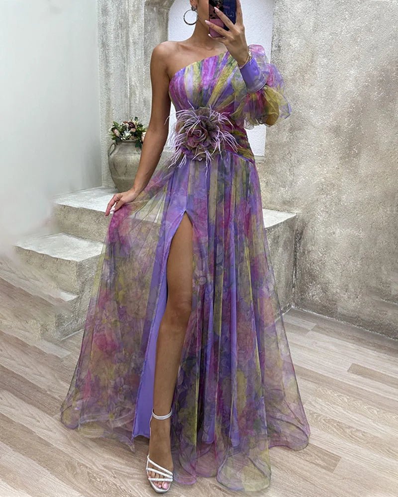 Cecelia | Elegant Split Dress - Beaumonts Closet Toronto