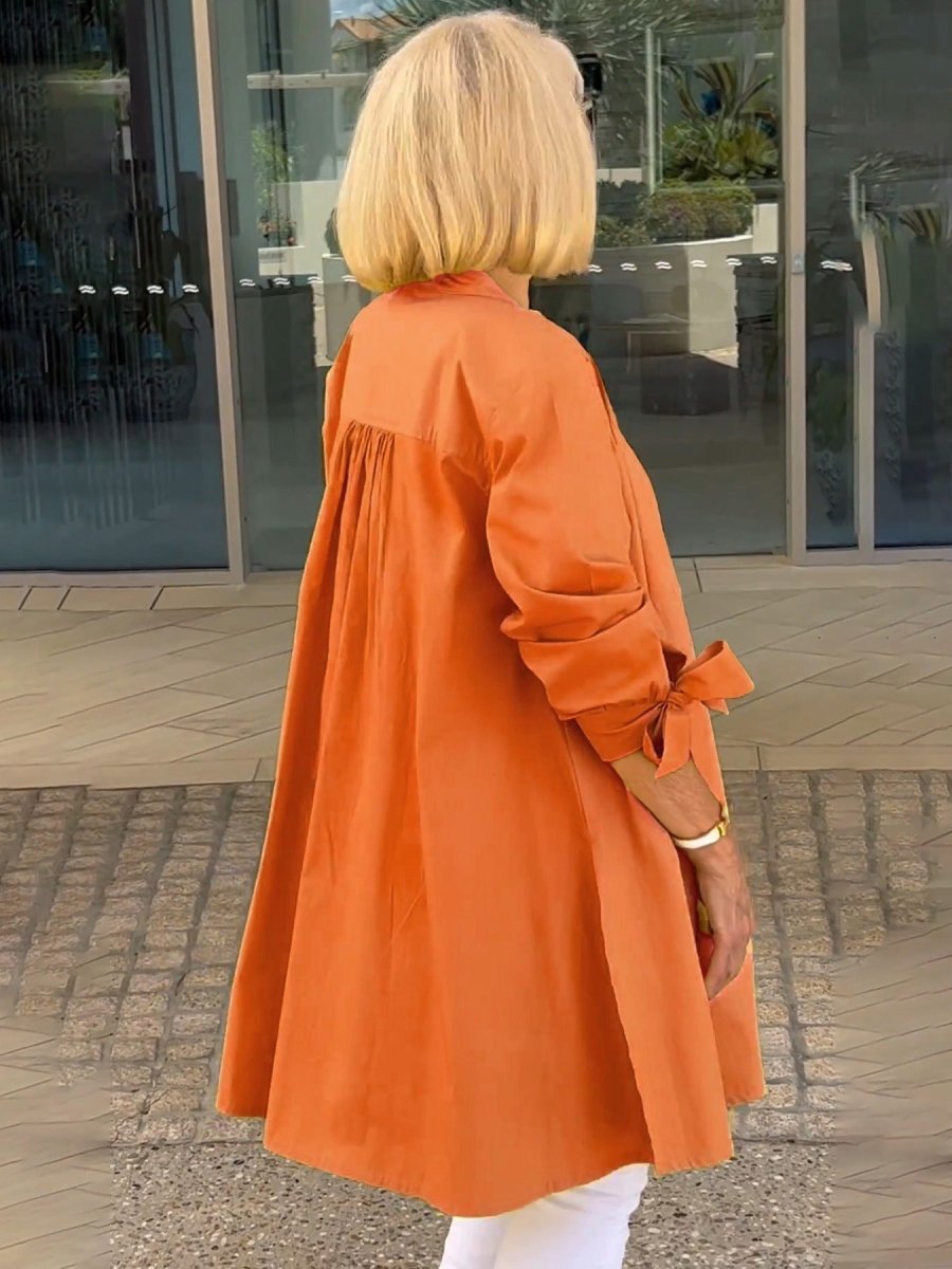 CÉLINA™ - Classy Long Shirt Jacket - Beaumonts Closet Toronto