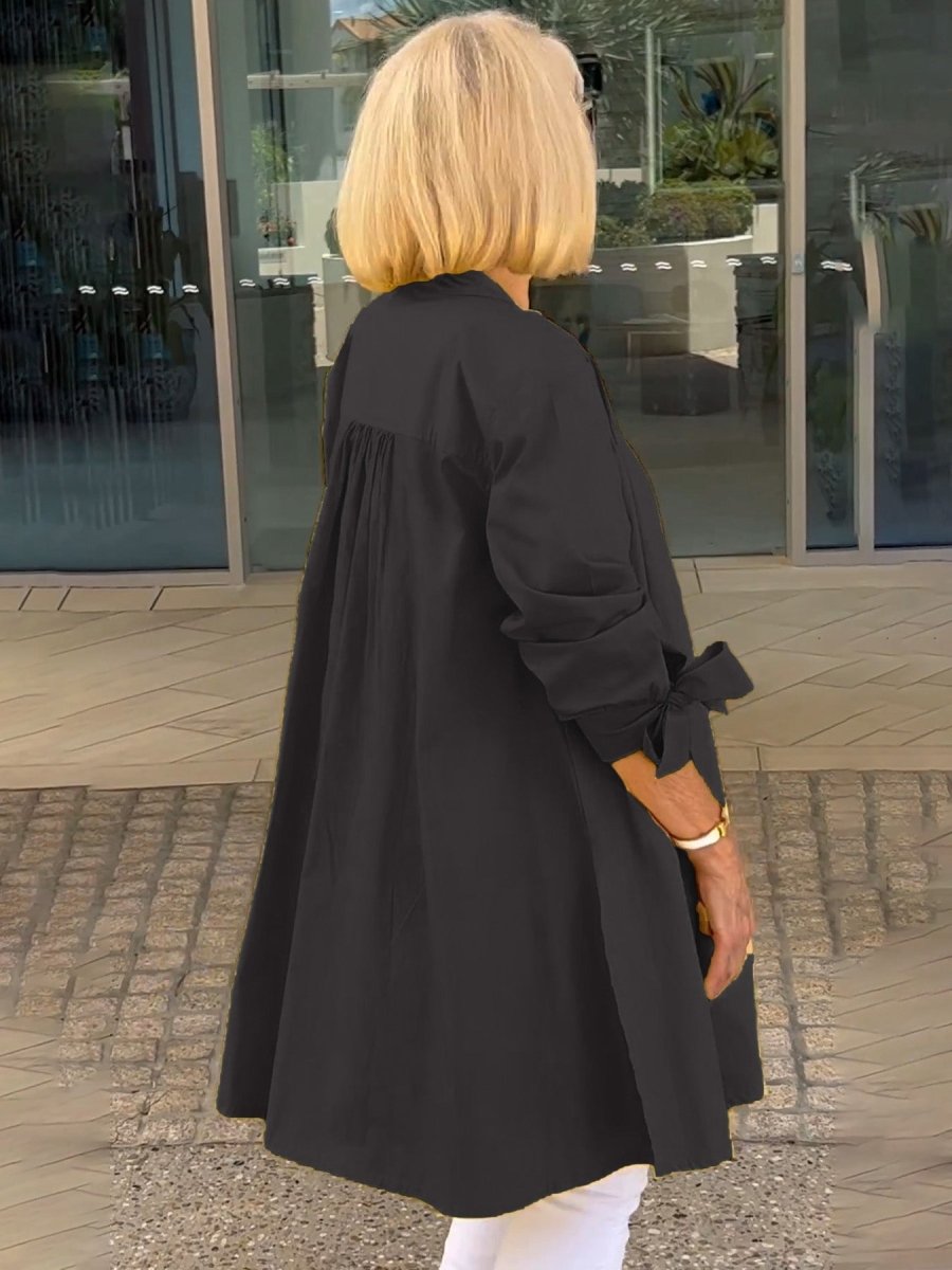 CÉLINA™ - Classy Long Shirt Jacket - Beaumonts Closet Toronto