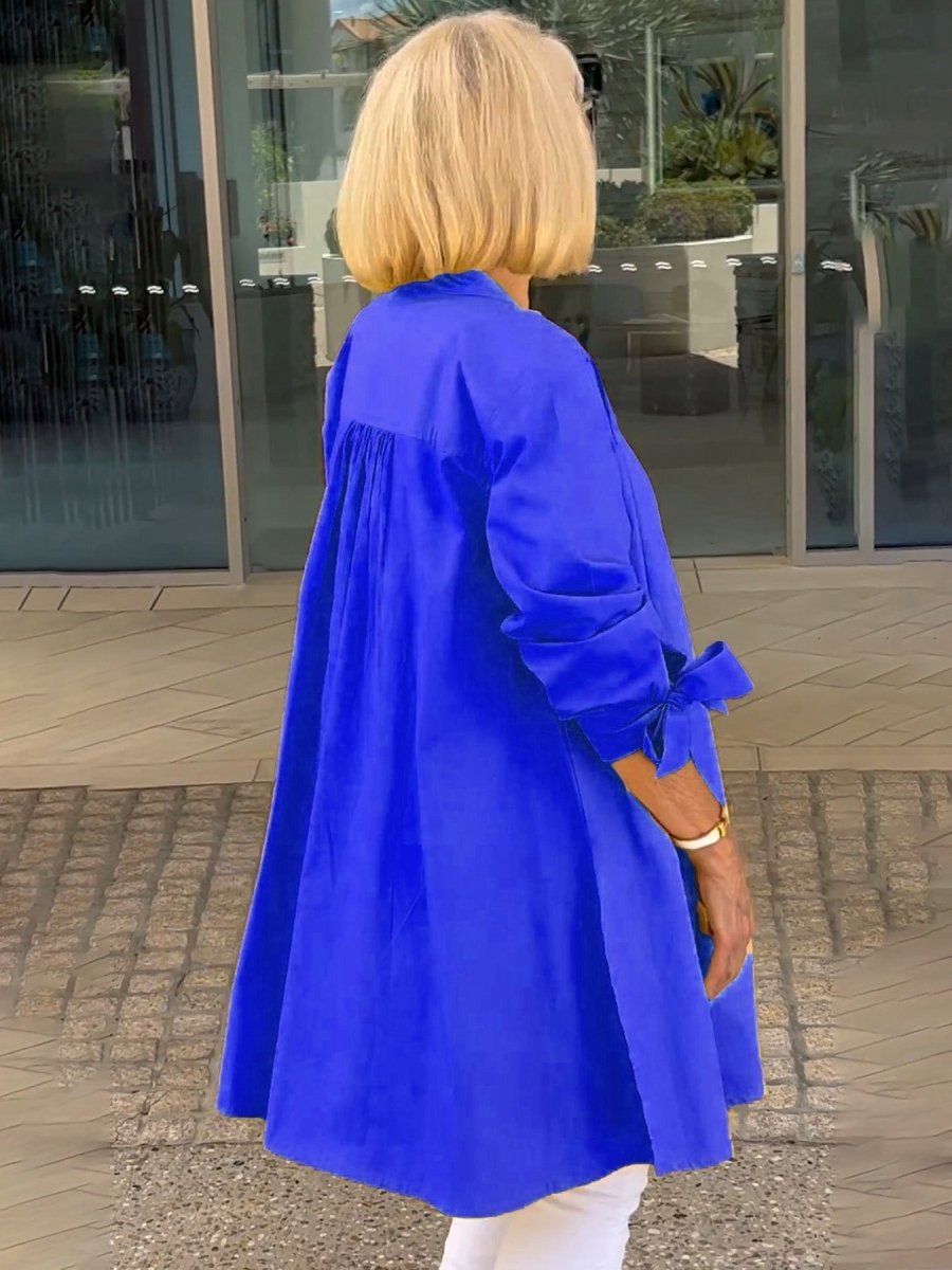 CÉLINA™ - Classy Long Shirt Jacket - Beaumonts Closet Toronto