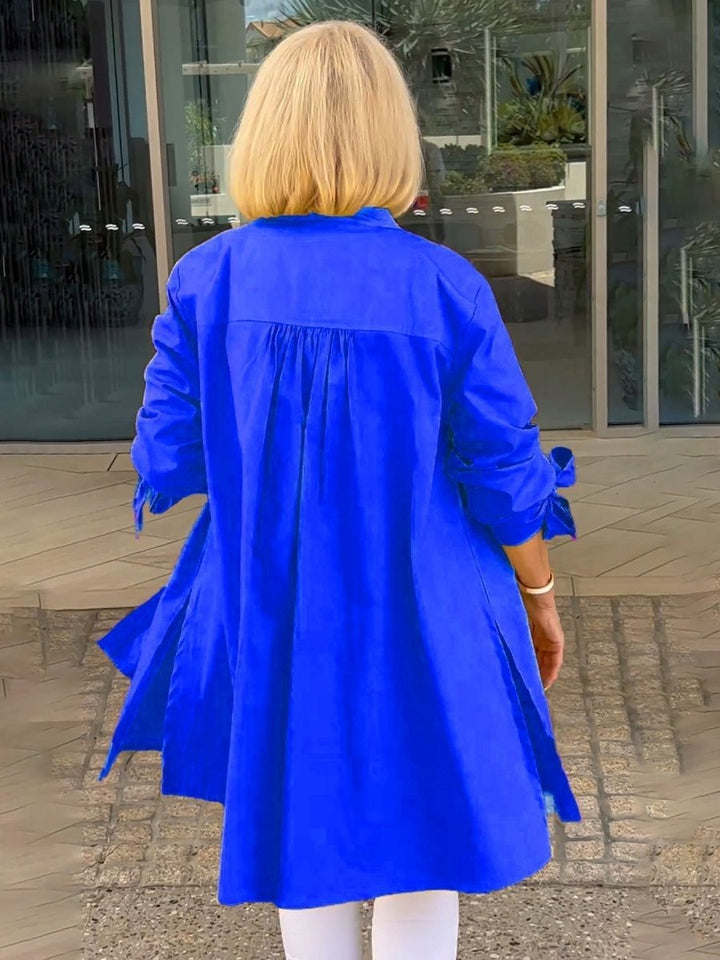 CÉLINA™ - Classy Long Shirt Jacket - Beaumonts Closet Toronto