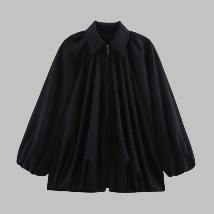 CHARLIZE™ - Vintage Oversized Puffed Batwing Sleeve Bomber Jacket - Beaumonts Closet Toronto