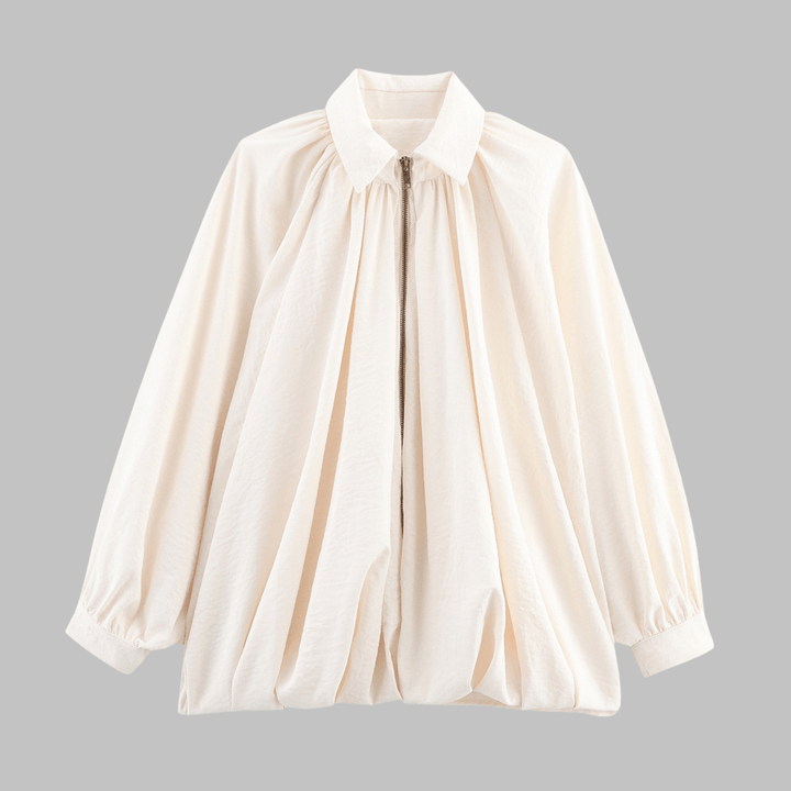 CHARLIZE™ - Vintage Oversized Puffed Batwing Sleeve Bomber Jacket - Beaumonts Closet Toronto