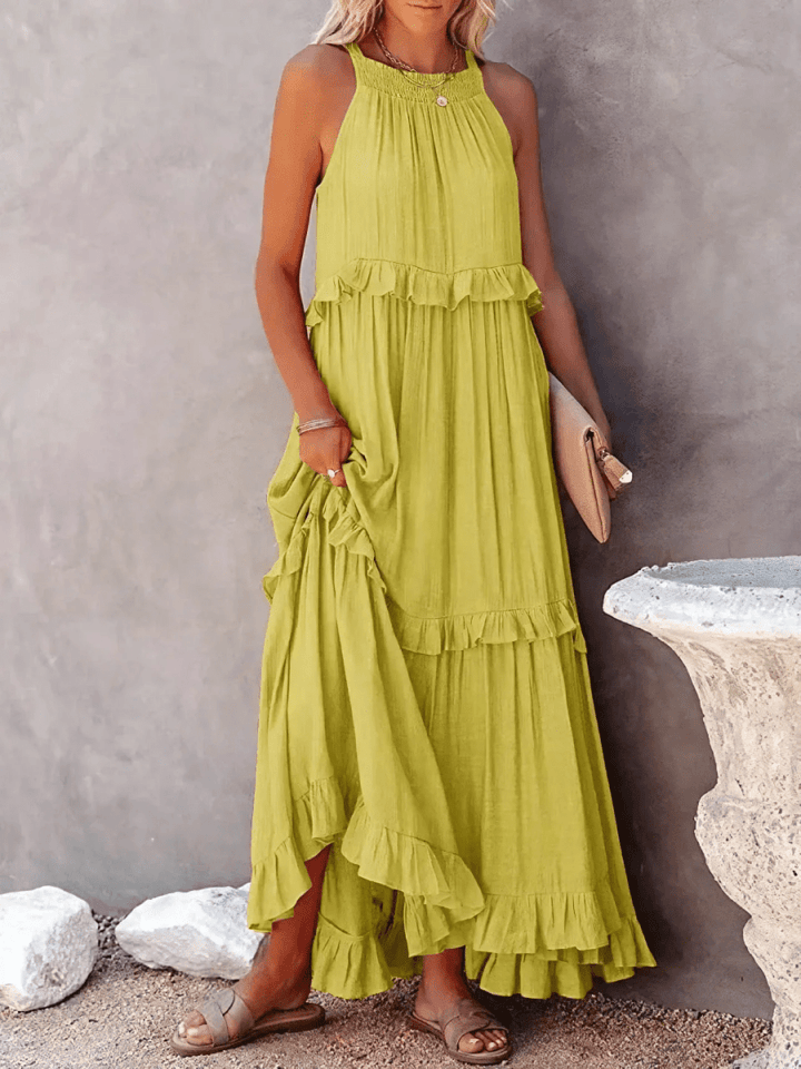 CHERRY™ - Flow & Flutter Maxi Dress - Beaumonts Closet Toronto