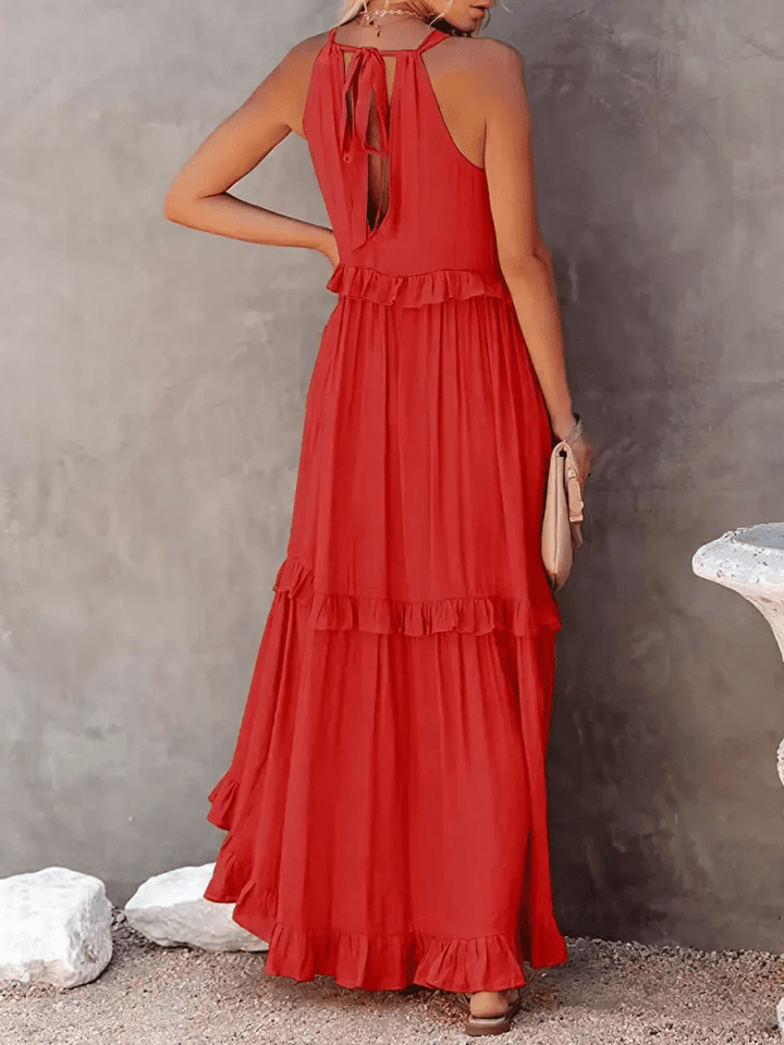 CHERRY™ - Flow & Flutter Maxi Dress - Beaumonts Closet Toronto