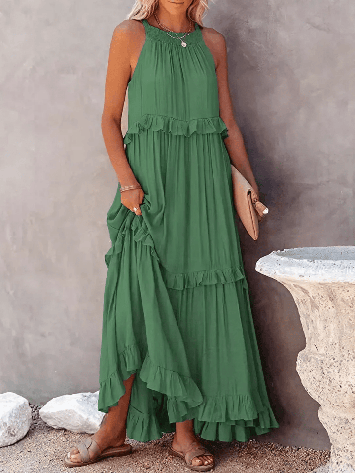 CHERRY™ - Flow & Flutter Maxi Dress - Beaumonts Closet Toronto