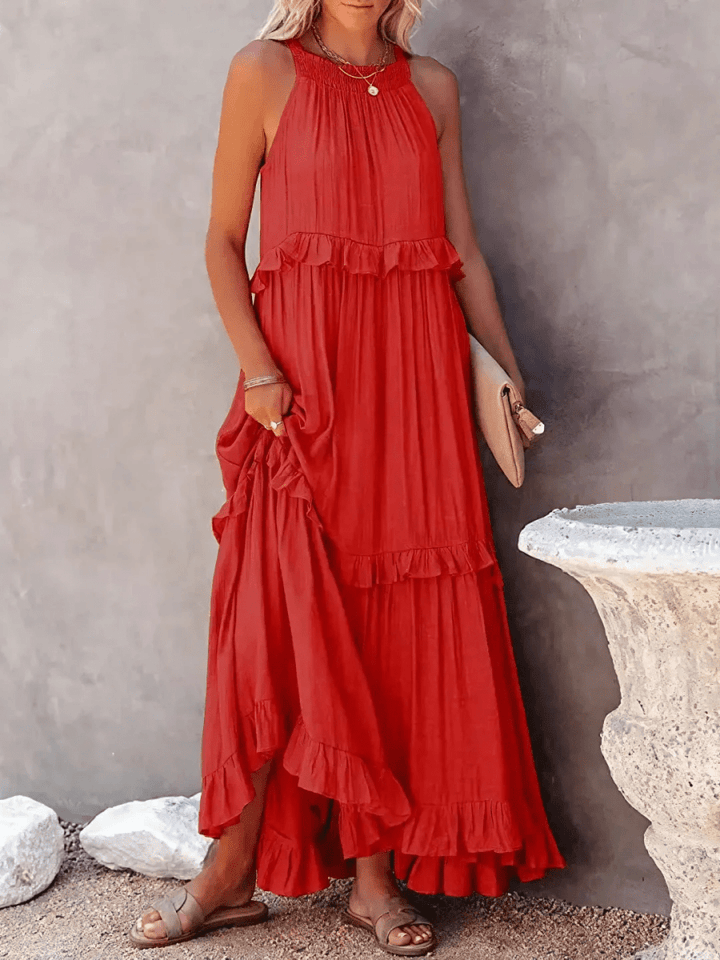 CHERRY™ - Flow & Flutter Maxi Dress - Beaumonts Closet Toronto