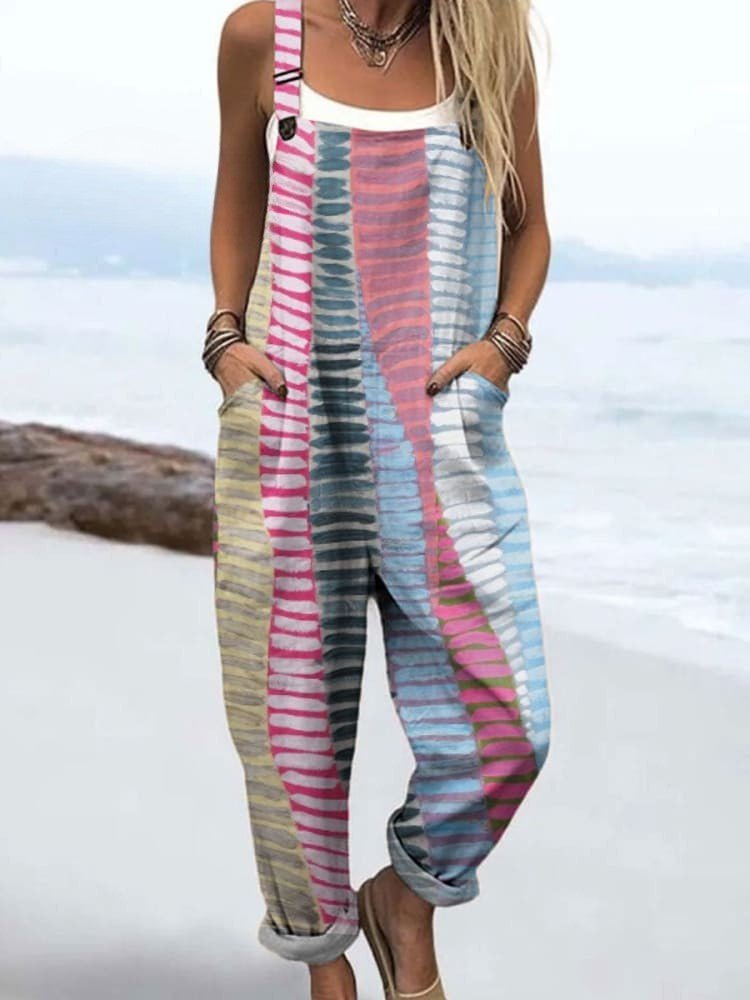 Coastal Rhythm Jumpsuit - Beaumonts Closet Toronto