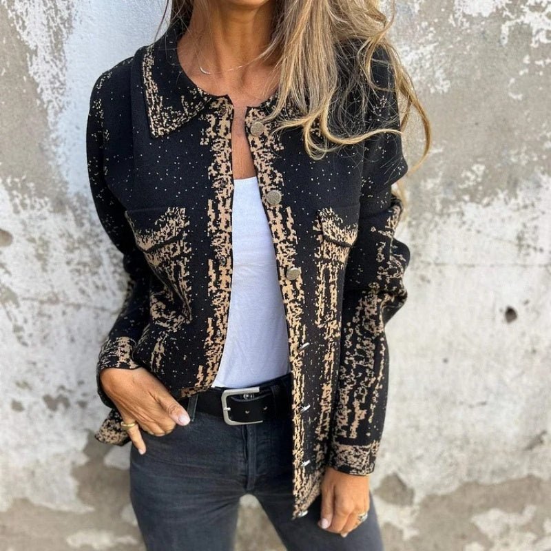 COLETTE™ - Trendy Long Sleeve Jacket - Beaumonts Closet Toronto