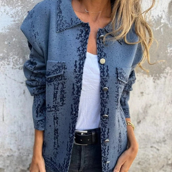 COLETTE™ - Trendy Long Sleeve Jacket - Beaumonts Closet Toronto