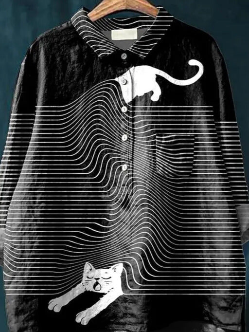 CORA™ - Cat Art Shirt - Beaumonts Closet Toronto