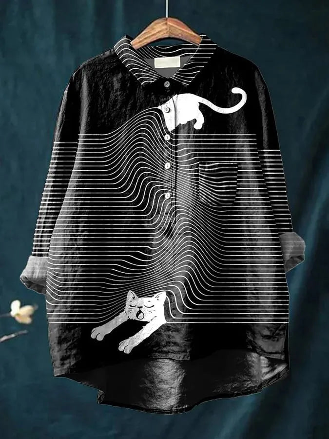 CORA™ - Cat Art Shirt - Beaumonts Closet Toronto
