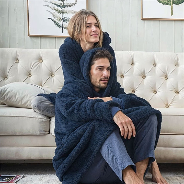 COZYCLOUD™ - Fleece-Lined Oversized Hoodie Beaumonts Closet Toronto Navy One size fits all 