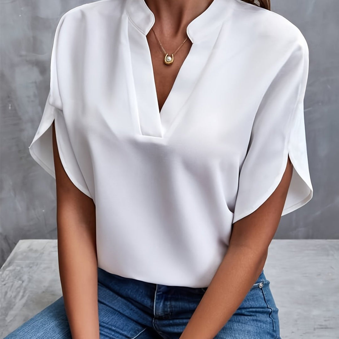 DELANEY™ - Elegant Modern Blouse - Beaumonts Closet Toronto