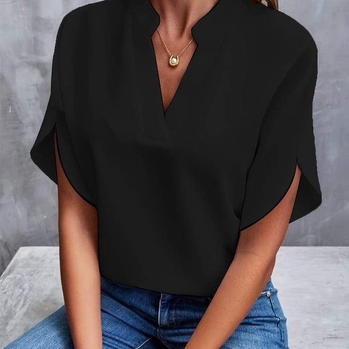 DELANEY™ - Elegant Modern Blouse - Beaumonts Closet Toronto