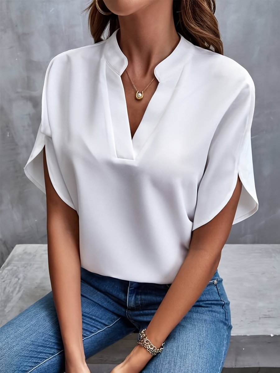 DELANEY™ - Elegant Modern Blouse - Beaumonts Closet Toronto