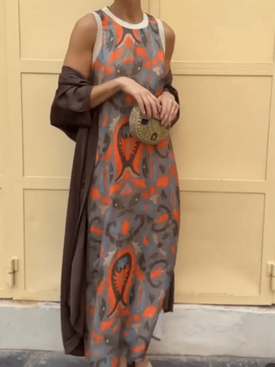 Dely - Boho Chic Two - Piece Dress - Beaumonts Closet Toronto