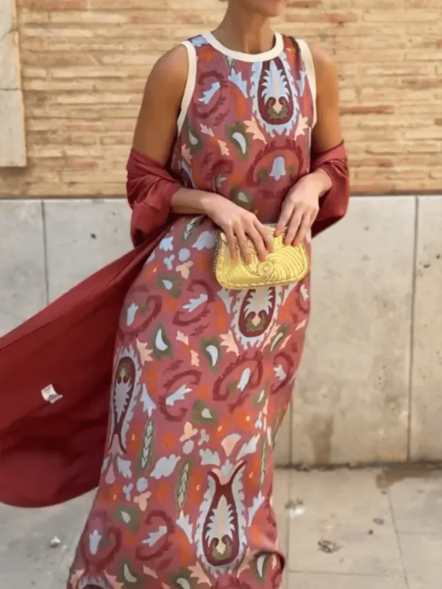 Dely - Boho Chic Two - Piece Dress - Beaumonts Closet Toronto