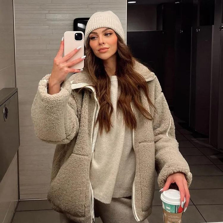 DORA™ | Soft Teddy Jacket - Beaumonts Closet Toronto