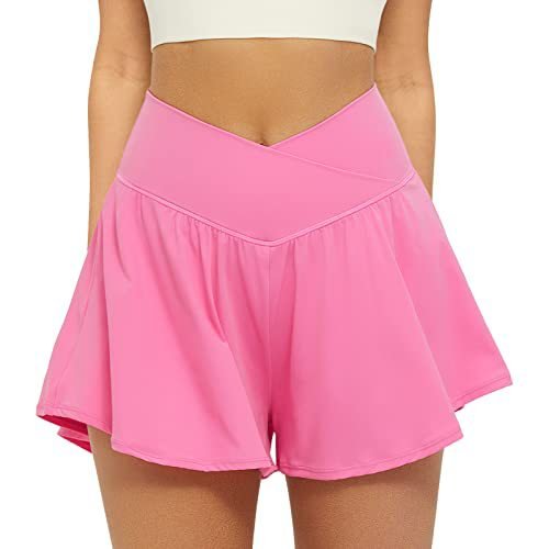 ECLAIRE™ – Simple Flowy High Waist Active Skort - Beaumonts Closet Toronto
