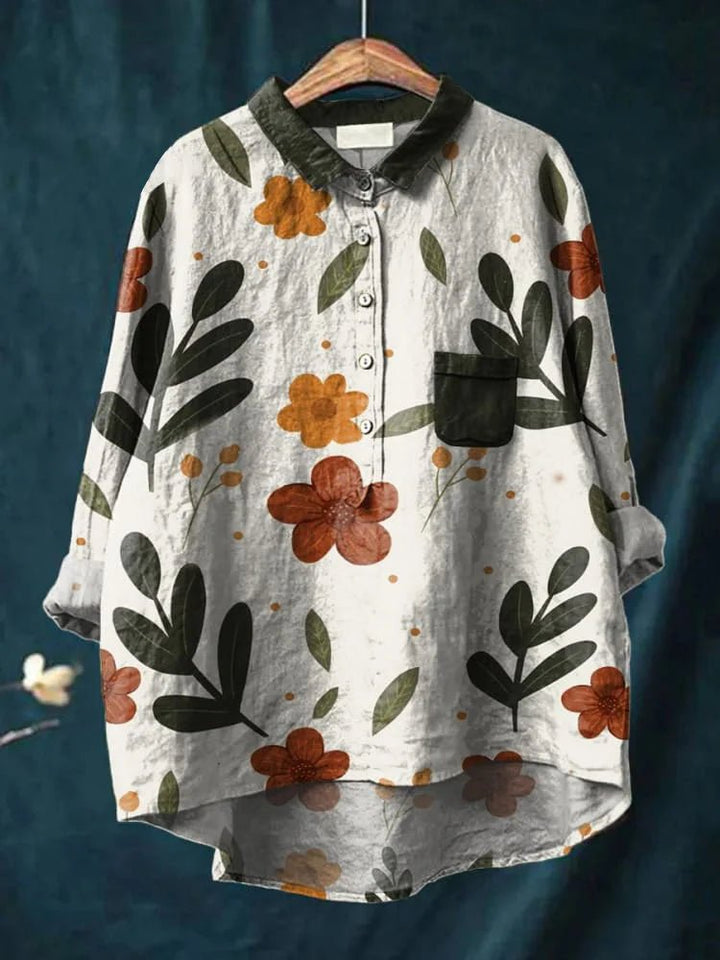 ELEANOR™ - Elegant Plant Art Shirt - Beaumonts Closet Toronto