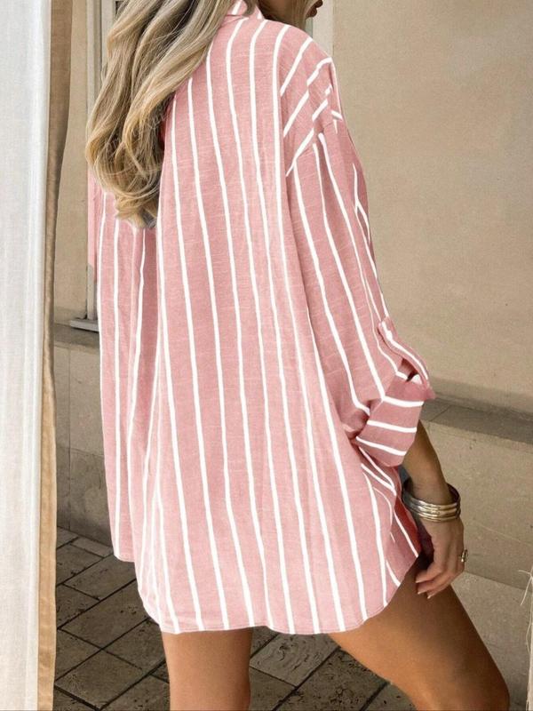 ELISENA™ – Timeless Long Sleeve Striped Summer Top - Beaumonts Closet Toronto