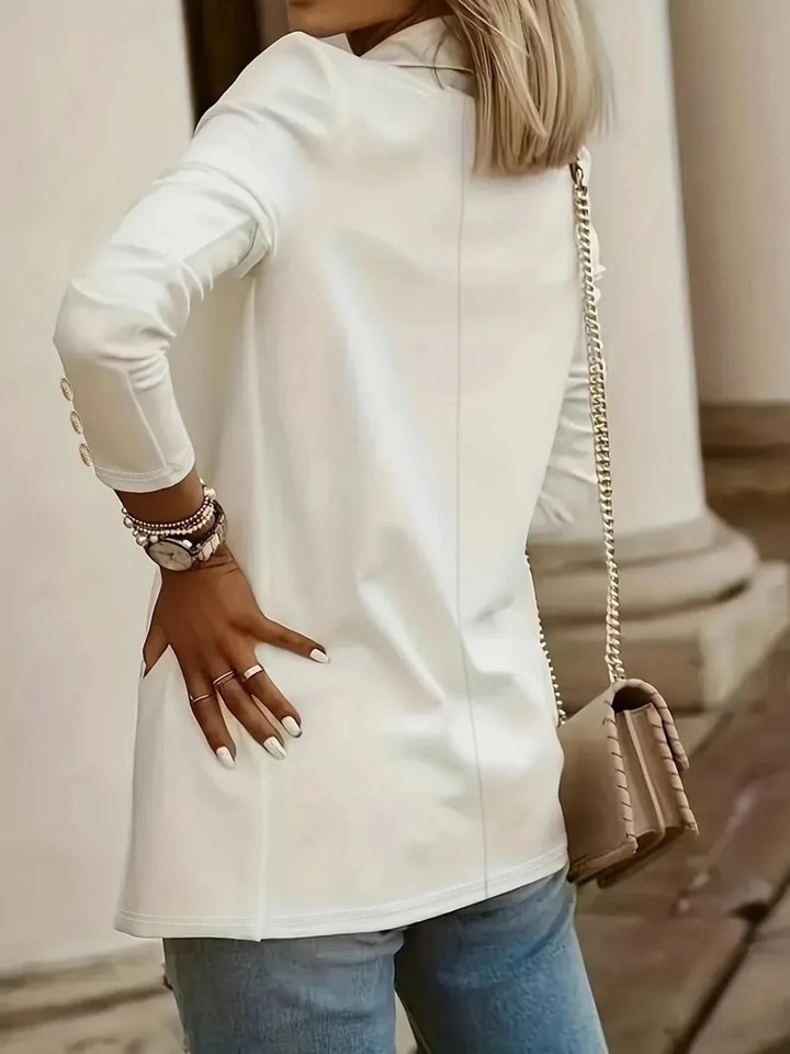 EMMA™ - Chic Open Front Jacket - Beaumonts Closet Toronto