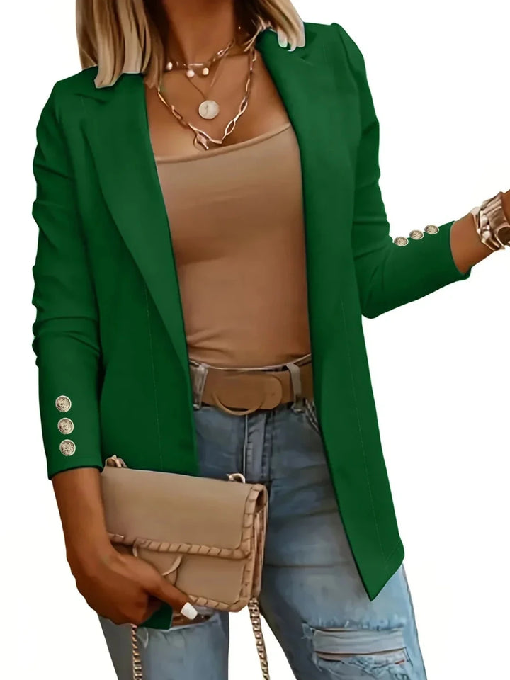 EMMA™ - Chic Open Front Jacket - Beaumonts Closet Toronto