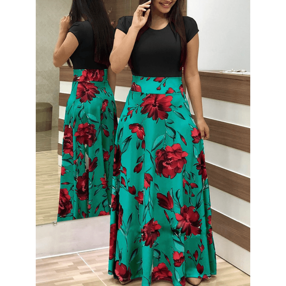 EVALISE™ – Elegant Floral Bodycon Maxi Dress - Beaumonts Closet Toronto