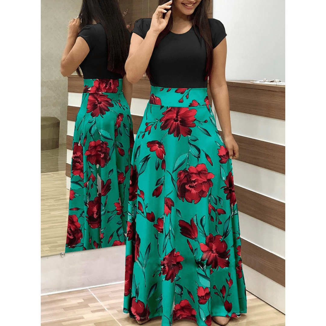 EVALISE™ – Elegant Floral Bodycon Maxi Dress - Beaumonts Closet Toronto