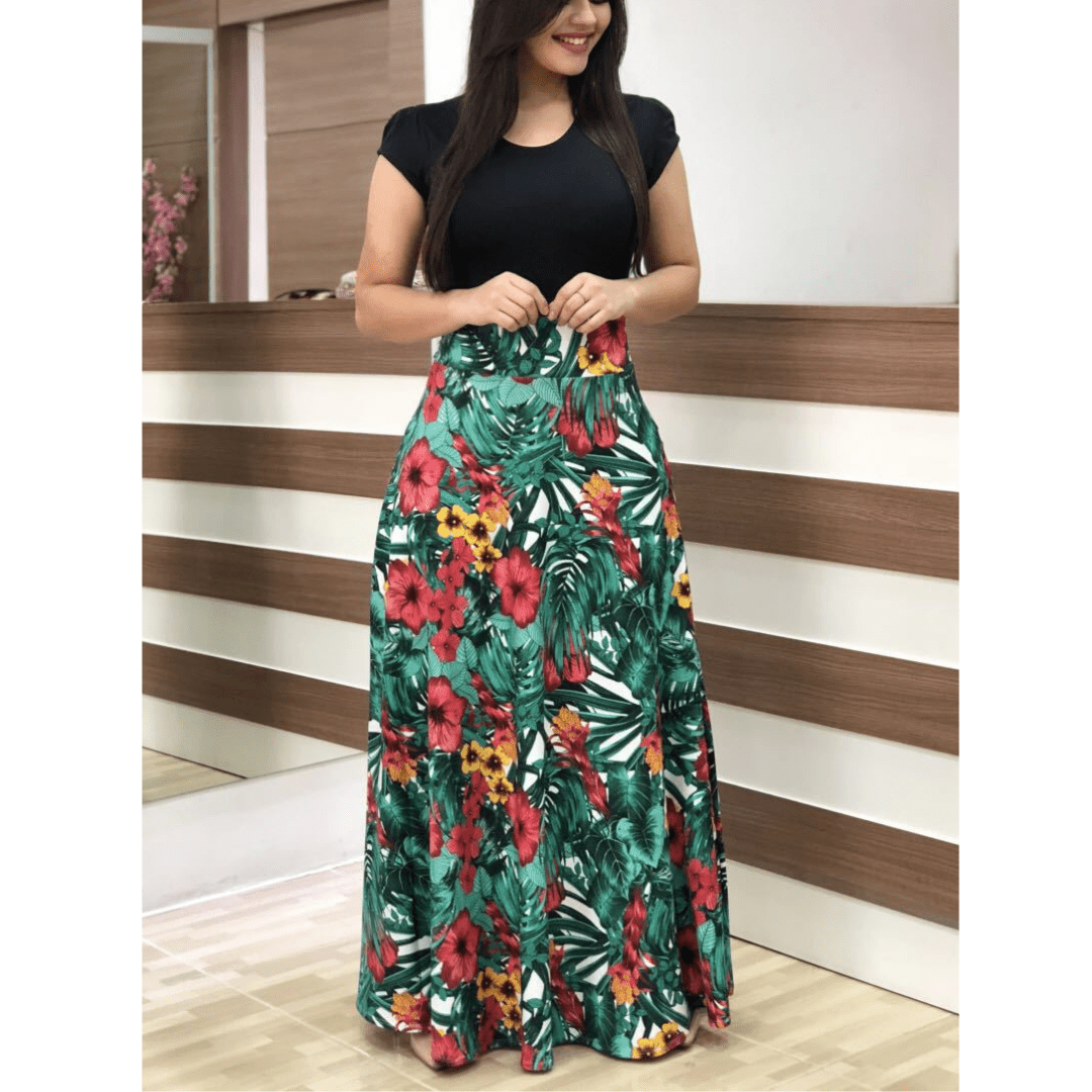 EVALISE™ – Elegant Floral Bodycon Maxi Dress - Beaumonts Closet Toronto