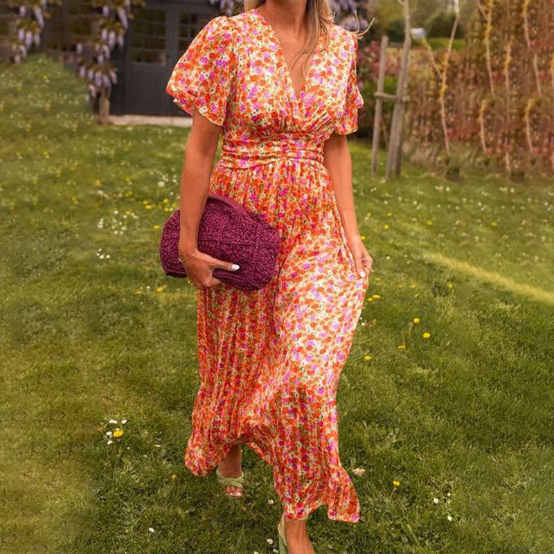 FREYJA™ – Classic V - Neck Dress - Beaumonts Closet Toronto
