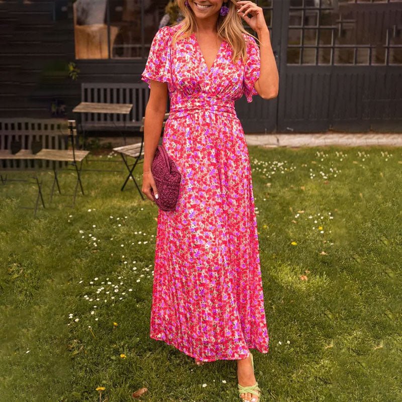 FREYJA™ – Classic V - Neck Dress - Beaumonts Closet Toronto