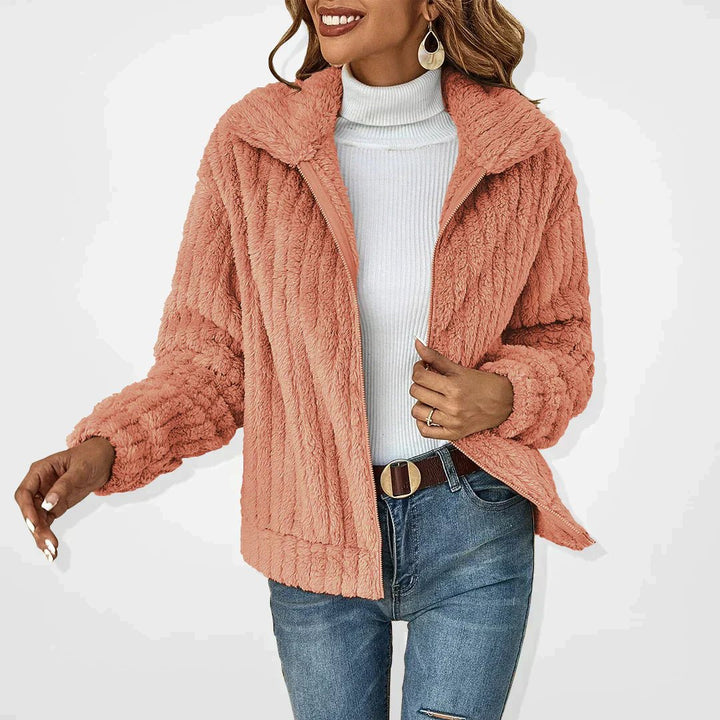 GENEVIEVE™ - Stylish Sherpa Jacket - Beaumonts Closet Toronto