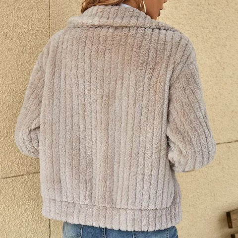 GENEVIEVE™ - Stylish Sherpa Jacket - Beaumonts Closet Toronto