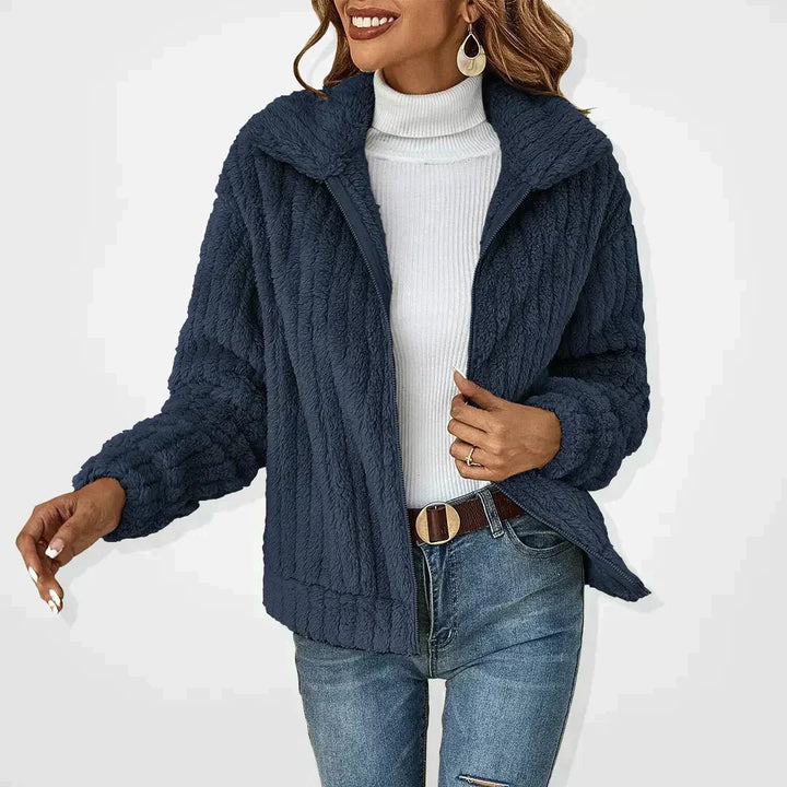 GENEVIEVE™ - Stylish Sherpa Jacket - Beaumonts Closet Toronto