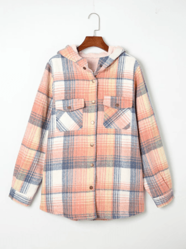 HANNAH™ - Chic Plaid Jacket - Beaumonts Closet Toronto