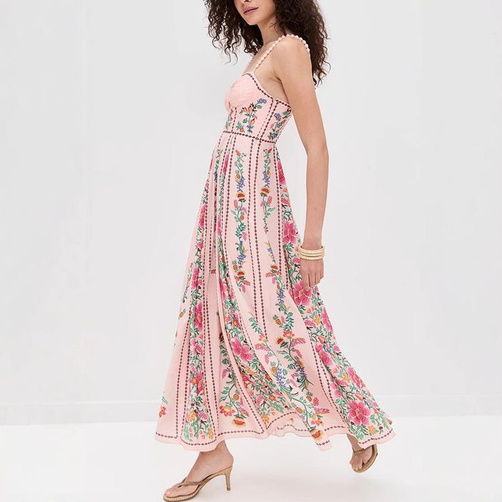 IDONNA™ – Classy Sleeveless Summer Floral Cami Maxi Dress - Beaumonts Closet Toronto